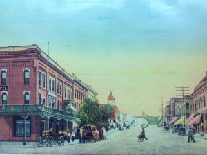 Old postcard of Main Street, Minot. Provided by Mark Lehner.